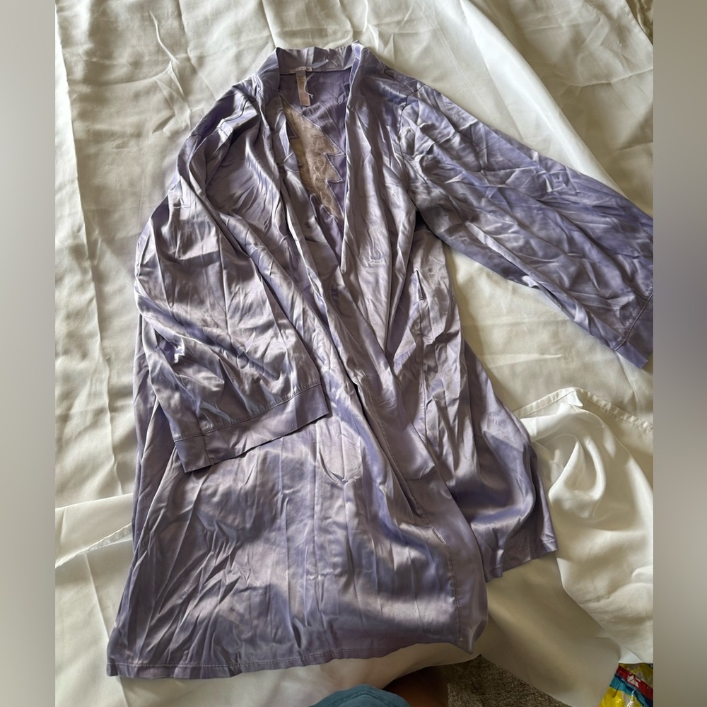Silky Robe with Sash